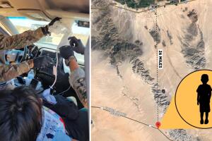 Rescate de inmigrantes en Yuma.