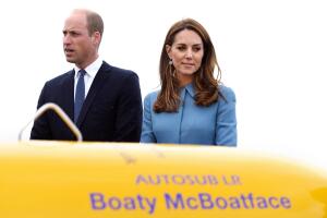 The Duke & Duchess Of Cambridge Attend The Naming Ceremony For The RSS Sir David Attenborough
