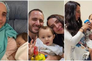 Irán Castillo y su hijo