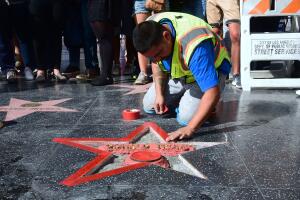Estrella de Trump en el Paseo de la Fama 