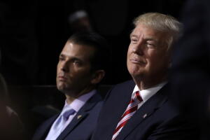 Donald Trump y su hijo mayor, Donald Trump Jr.