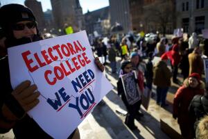 Electoral College Voters Cast Ballots Amid Protests