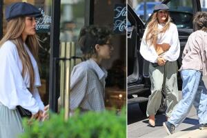 Emme y JLo en Beverly Hills.