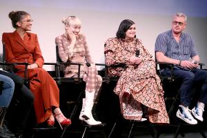 Eric Dane con el elenco de la serie 'Euphoria'