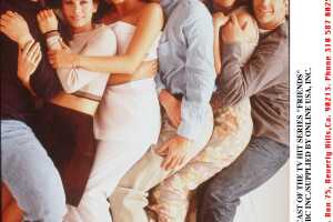 1996 THE CAST OF THE TV HIT SERIES "FRIENDS"