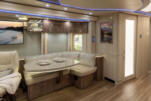 Justin Biebers' new touring motor home.