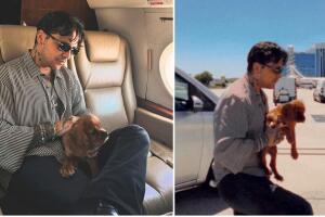 Christian Nodal presume a su perro en Instagram