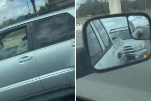 San Antonio Loop 410 conductor héroe emergencia médica tráfico Texas rescate carretera