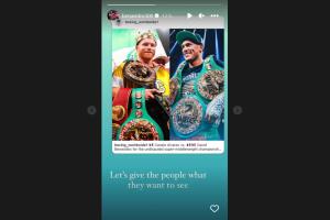 David Benavidez reta a Canelo en Instagram