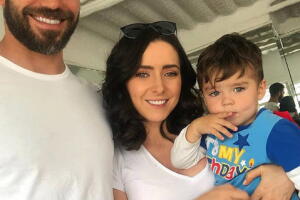 Ariadne Díaz y su hijo DIego