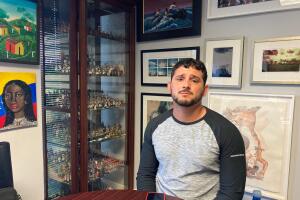 Cuban migrant Reyniel Sanchez, 2022