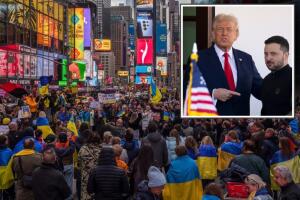 gratitud coraje miles claman Nueva York justicia acabe guerra Ucrania