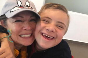 Lety Calderón y su hijo Luciano