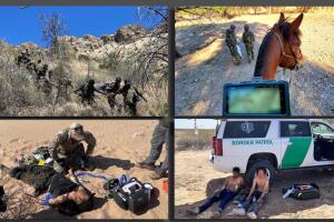 Arrestos y rescates en la frontera de Arizona.
