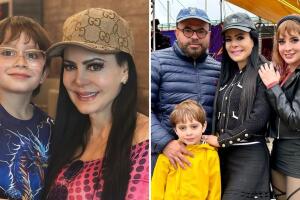 José Julián, hijo de Julián Figueroa, con su familia.