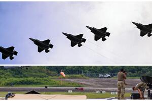 Aviones de combate F-35 llegan a la base en Ceiba, ya repleta de armamento militar 