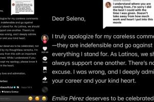 Al detalle las disculpas que Eugenio Derbez le ofreció a Selena Gómez y que también compartió desde su cuenta de TikTok.  