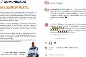 Este es el comunicado que emitió el abogado de Yailin en donde detalla el proceso de divorcio de Anuel que ha emprendido la cantante.   