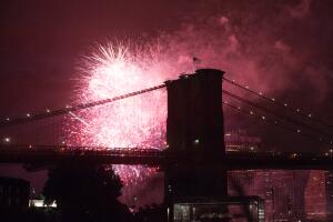 Fourth Of July Fireworks Light Up The Skies Over New York City
