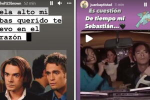 Historias de Instagram de Michel Brown y Juan Baptista