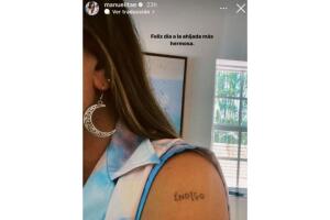 Manuela, hermana de Camilo, se tatuó el nombre de Índigo.jpg