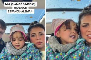 Niña intenta traducir a sus padres, pero se confunde de idiomas y divierte a TikTok