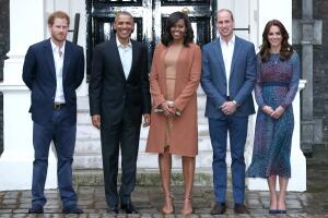 The Obamas Dine At Kensington Palace