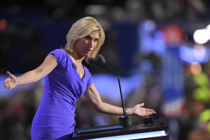 Laura Ingraham durante la Convención Nacional Republicana de julio de 2016.