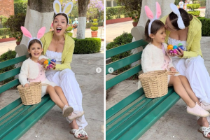 Marlene Favela y su hija en Pascua 2023