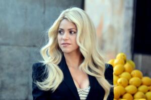 Shakira filma un comercial cerca de Barcelona.