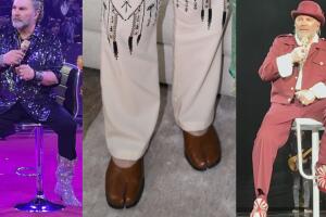 El exótico calzado de Mijares