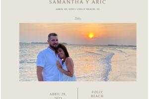 Invitación de la boda de los novios