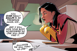 Spider Woman ama el bacon