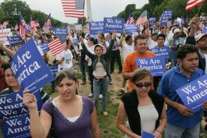 Hundreds of protesters rally 17 May, 200