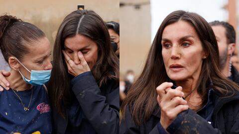 Reina Letizia en Valencia: le lanzan barro y la insultan junto al rey  Felipe en plena visita por inundaciones | Univision Famosos | Univision