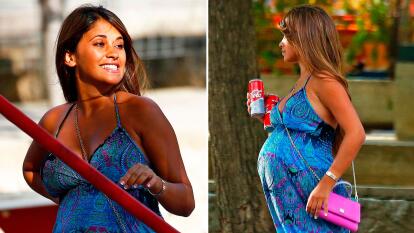 Antonella Roccuzzo Esposa De Lionel Messi Luce Su Pancita De Embarazo