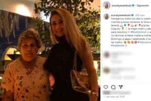 Aracely Arámbula y su mamá