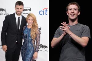Shakira, Piqué y Mark Zuckerberg