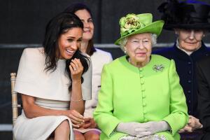 Meghan Markle y la reina Isabel