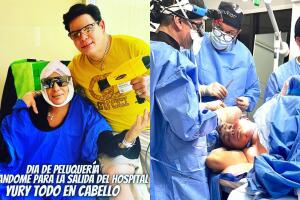 Eduardo Antonio recibió a su estilista en el hospital en donde estuvo internado poco más de una semana.  