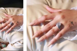 Ángela Aguilar presume anillos de boda