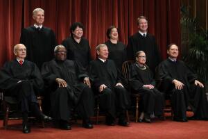U.S. Supreme Court Justices Pose For Official Group Portrait