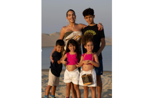 Georgina Rodríguez y los hijos de Cristiano Ronaldo