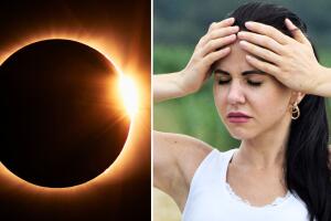 Personas sufrieron dolor de cabeza después de un eclipse