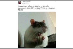 Meme foto Clara Chía y Piqué