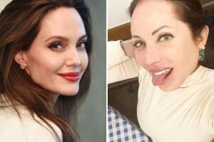 Angelina Jolie (izquierda) y Francesca Vegas (derecha)