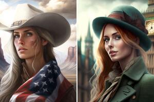 Estados Unidos (izquierda) y Reino Unido (derecha)