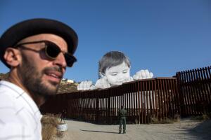 US-MEXICO-FRANCE-BORDER-ART