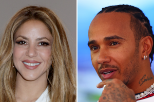 Shakira y Lewis Hamilton