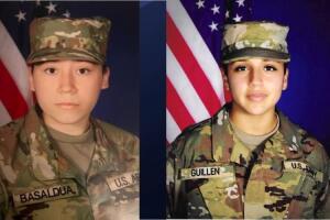 Side by side photos of Basaldua and Guillen